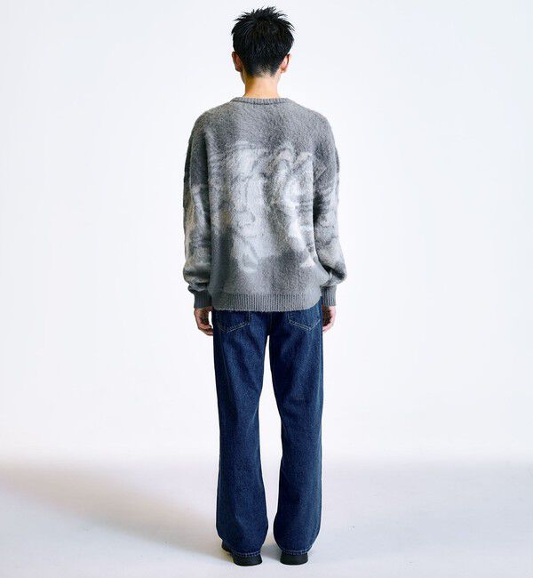 SHIPS「City Ambient Products:〈手洗い可能〉シャギー マーブル クルーネック ニット」|ニット・セーター|