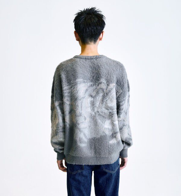 SHIPS「City Ambient Products:〈手洗い可能〉シャギー マーブル クルーネック ニット」|ニット・セーター|
