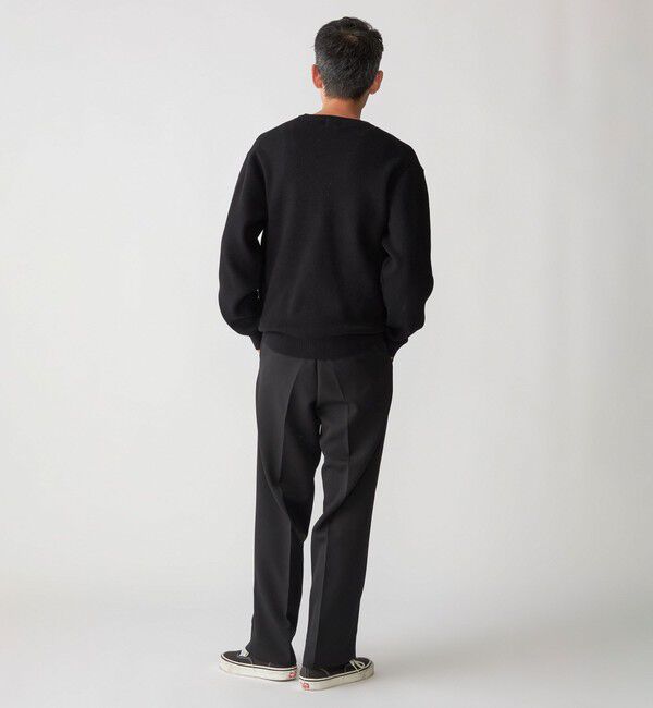 SHIPS「SHIPS:〈洗濯機可能〉SOLOTEX(R) 12ゲージ コットン 畦編み クルーネック ニット」|ニット・セーター|