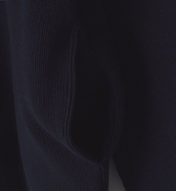 SHIPS「SHIPS:〈洗濯機可能〉SOLOTEX(R) 12ゲージ コットン 畦編み クルーネック ニット」|ニット・セーター|
