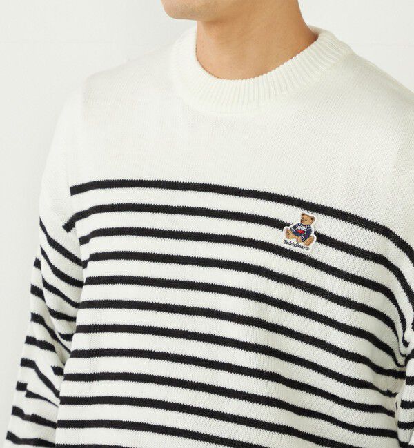 SHIPS Colors 「SHIPS Colors:〈洗濯機可能〉TeddyBear(R) ワンポイント ニット」|ニット・セーター|