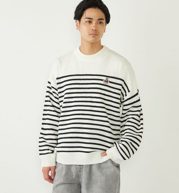 SHIPS Colors 「SHIPS Colors:〈洗濯機可能〉TeddyBear(R) ワンポイント ニット」|ニット・セーター|