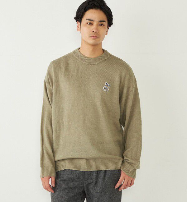 SHIPS Colors 「SHIPS Colors:〈洗濯機可能〉TeddyBear(R) ワンポイント ニット」|ニット・セーター|