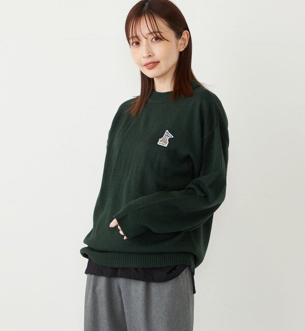 SHIPS Colors 「SHIPS Colors:〈洗濯機可能〉TeddyBear(R) ワンポイント ニット」|ニット・セーター|