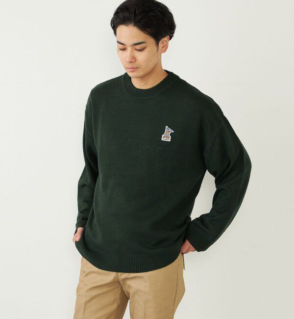 SHIPS Colors 「SHIPS Colors:〈洗濯機可能〉TeddyBear(R) ワンポイント ニット」|ニット・セーター|