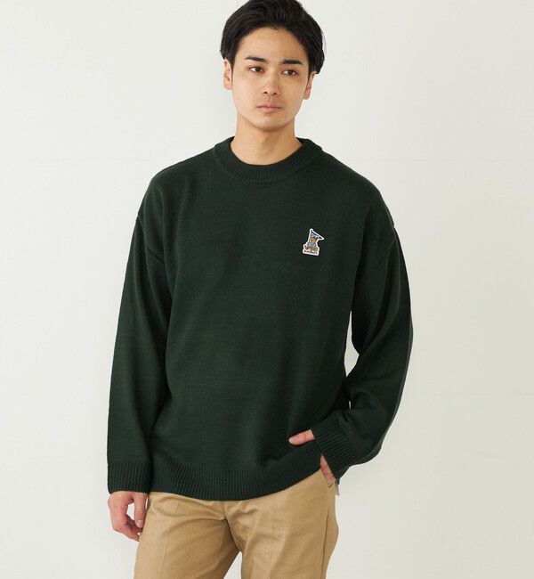 SHIPS Colors 「SHIPS Colors:〈洗濯機可能〉TeddyBear(R) ワンポイント ニット」|ニット・セーター|