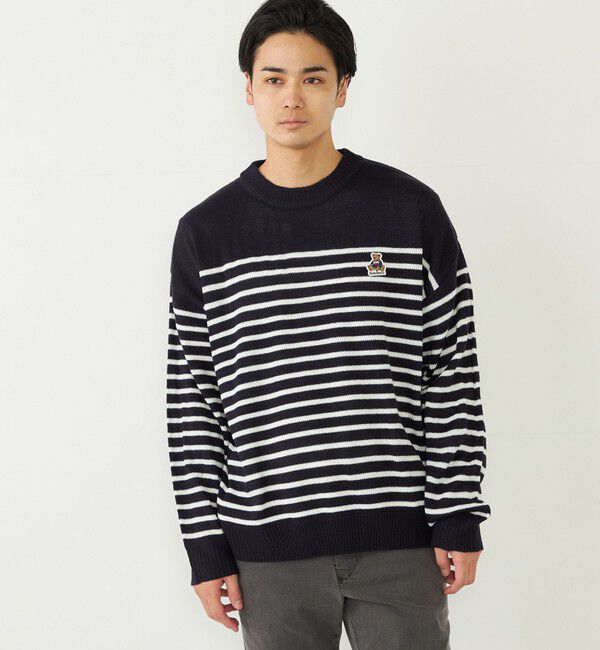 SHIPS Colors 「SHIPS Colors:〈洗濯機可能〉TeddyBear(R) ワンポイント ニット」|ニット・セーター|