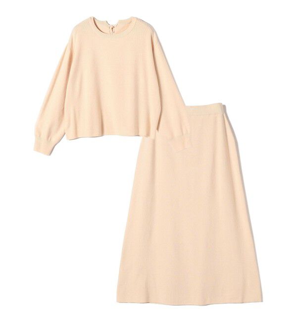 SHIPS Colors 「SHIPS Colors:〈手洗い可能〉バックリボン ニット セットアップ」|ニット・セーター|