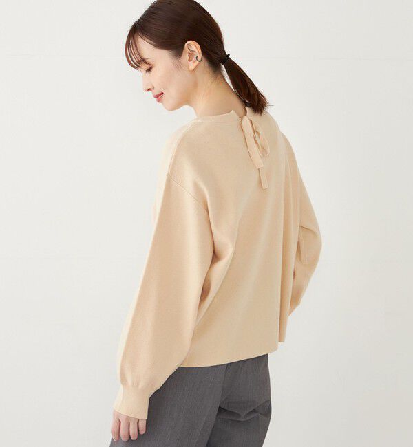 SHIPS Colors 「SHIPS Colors:〈手洗い可能〉バックリボン ニット セットアップ」|ニット・セーター|