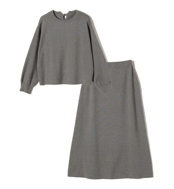 SHIPS Colors 「SHIPS Colors:〈手洗い可能〉バックリボン ニット セットアップ」|ニット・セーター|