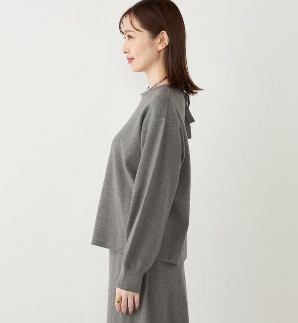 SHIPS Colors 「SHIPS Colors:〈手洗い可能〉バックリボン ニット セットアップ」|ニット・セーター|