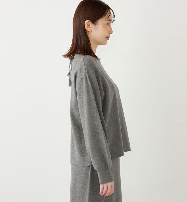 SHIPS Colors 「SHIPS Colors:〈手洗い可能〉バックリボン ニット セットアップ」|ニット・セーター|