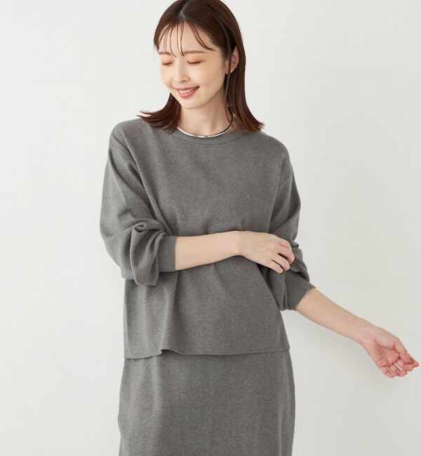 SHIPS Colors 「SHIPS Colors:〈手洗い可能〉バックリボン ニット セットアップ」|ニット・セーター|