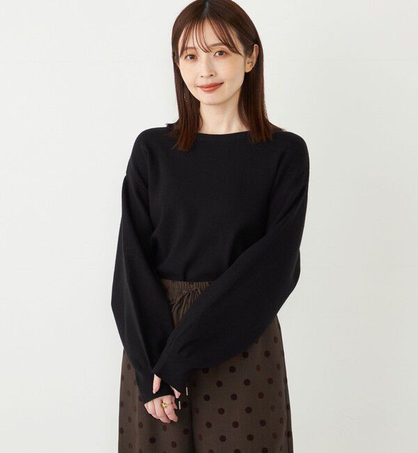 SHIPS Colors 「SHIPS Colors:〈手洗い可能〉バックリボン ニット セットアップ」|ニット・セーター|