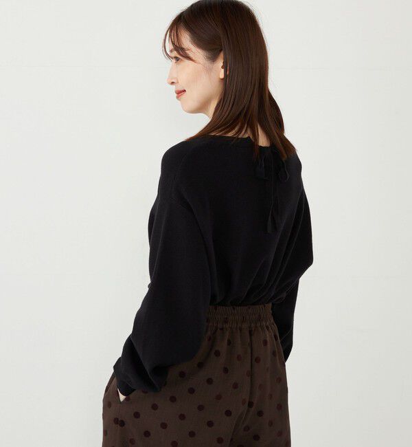 SHIPS Colors 「SHIPS Colors:〈手洗い可能〉バックリボン ニット セットアップ」|ニット・セーター|