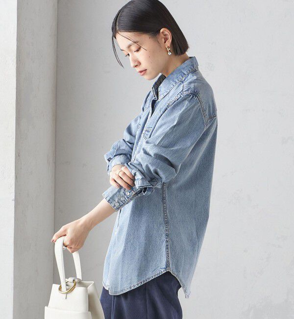 SHIPS for women「ROCKMOUNT:〈洗濯機可能〉デニム ウエスタン」|シャツ・ブラウス|