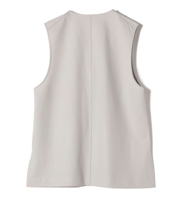 SHIPS for women「SHIPS Primary Navy Label:〈手洗い可能〉ウール ジャージー オーバー ベスト」|ベスト・ジレ|