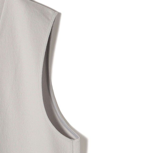 SHIPS for women「SHIPS Primary Navy Label:〈手洗い可能〉ウール ジャージー オーバー ベスト」|ベスト・ジレ|