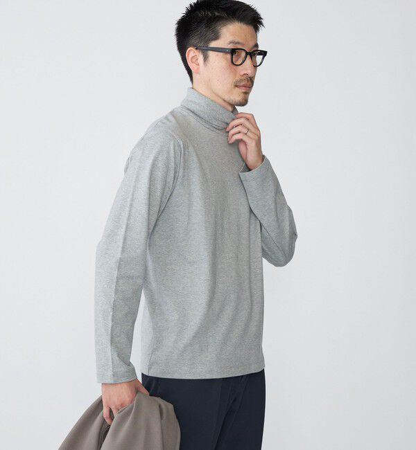 SHIPS「SHIPS: スタンダード コットン タートルネック ロングスリーブ Tシャツ」|Tシャツ・カットソー|