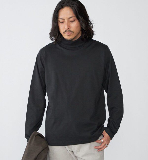 SHIPS「SHIPS: スタンダード コットン タートルネック ロングスリーブ Tシャツ」|Tシャツ・カットソー|