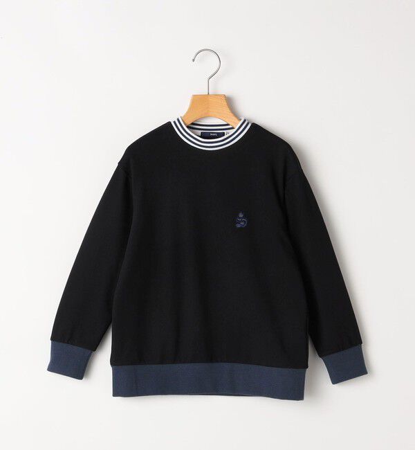 SHIPS KIDS「THYARD:100～125cm / ライン スウェット」|スウェット・ジャージ|ブラック