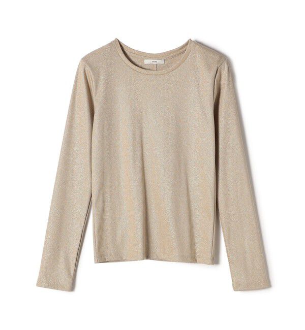 SHIPS for women「〈洗濯機可能〉シャイニー ストレッチ クルーネック カットソー」|Tシャツ・カットソー|