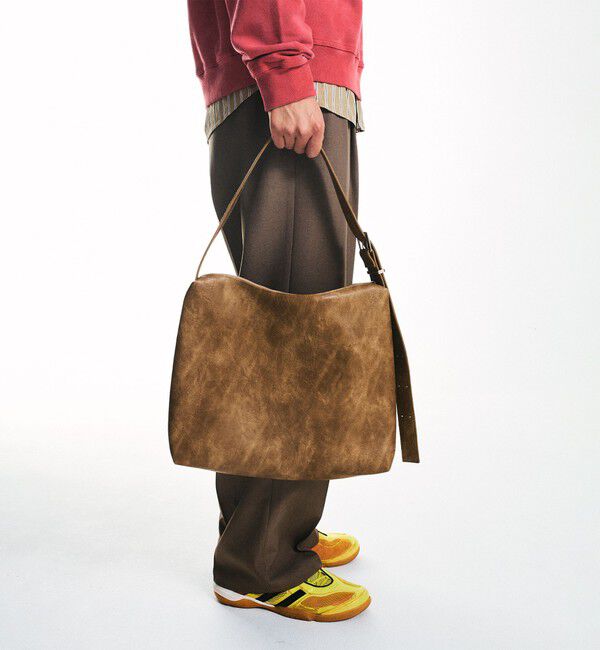 SHIPS「City Ambient Products: ヴィンテージライク ショルダー バッグ」|ショルダー・メッセンジャー|カーキ