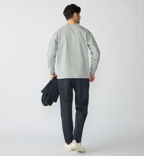 SHIPS「【WEB限定】SHIPS:〈抗菌防臭〉ワンポイントロゴ ハイゲージバーズアイ ダブルフェイス 長袖Tシャツ」|Tシャツ・カットソー|