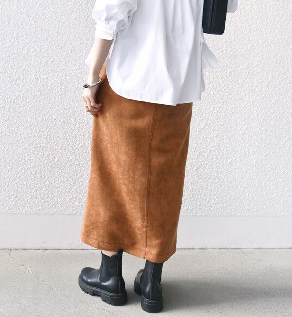 SHIPS for women「ポリエステルスエード ポケット スカート」|スカート|