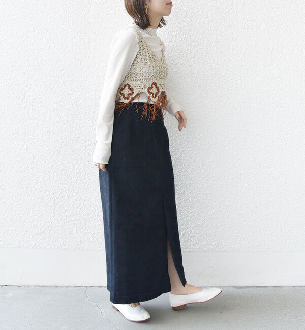 SHIPS for women「ポリエステルスエード ポケット スカート」|スカート|