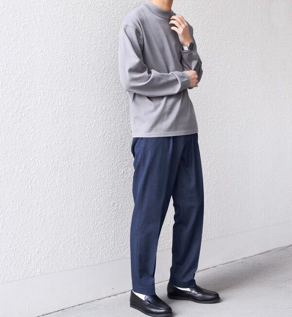 SHIPS any「SHIPS any:〈手洗い可能〉ハイゲージ ニット モックネック Tシャツ◇」|Tシャツ・カットソー|