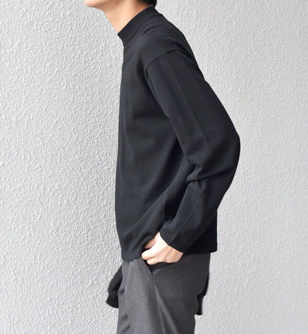 SHIPS any「SHIPS any:〈手洗い可能〉ハイゲージ ニット モックネック Tシャツ◇」|Tシャツ・カットソー|