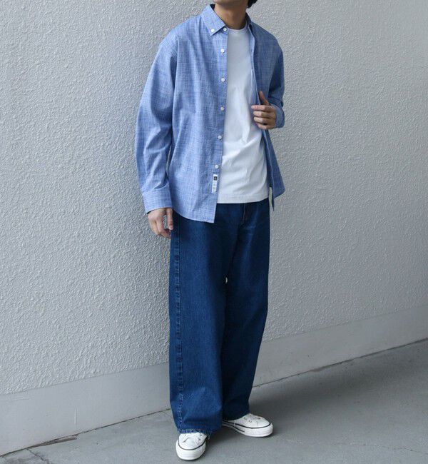 SHIPS any「SHIPS any: BEZ TEXTILE マルチカラー ストライプ / ソリッド ボタンダウン シャツ◇」|シャツ・ブラウス|