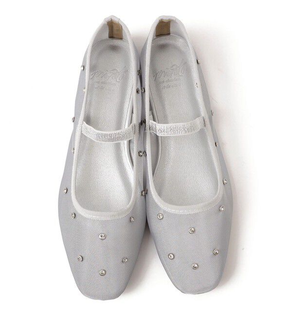 SHIPS any「【SHIPS any別注】eblouna: メッシュ クリアドット フラット シューズ」|パンプス|