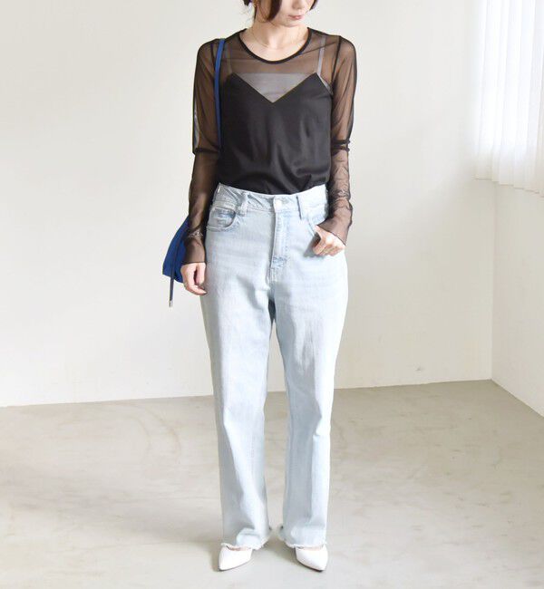 quaranciel「quaranciel:〈手洗い可能〉ベアデザイン チュール カットソー」|Tシャツ・カットソー|