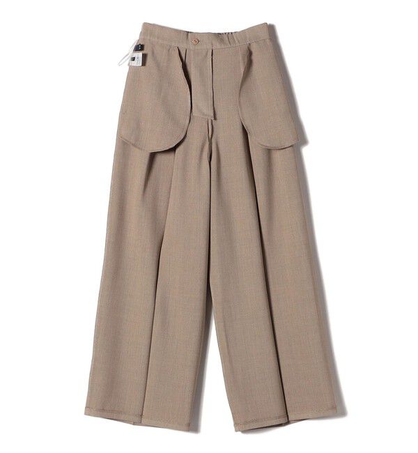 SHIPS Colors 「SHIPS Colors:〈手洗い可能〉 メランジ タック ワイドパンツ」|その他|