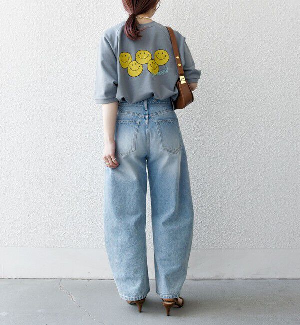 SHIPS any「【SHIPS any別注】athletic wear MASON: スマイルマーク/刺繍 スウェット Tシャツ◇」|Tシャツ・カットソー|