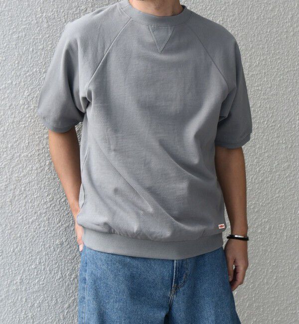 SHIPS any「【SHIPS any別注】athletic wear MASON: スマイルマーク/刺繍 スウェット Tシャツ◇」|Tシャツ・カットソー|