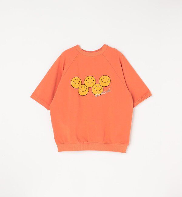 SHIPS any「【SHIPS any別注】athletic wear MASON: スマイルマーク/刺繍 スウェット Tシャツ◇」|Tシャツ・カットソー|