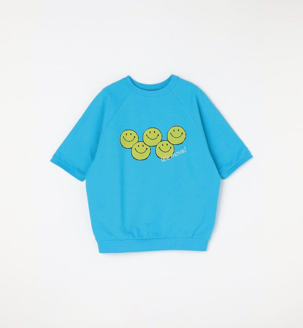 SHIPS any「【SHIPS any別注】athletic wear MASON: スマイルマーク/刺繍 スウェット Tシャツ◇」|Tシャツ・カットソー|