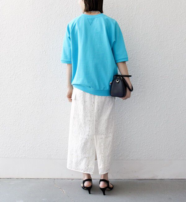 SHIPS any「【SHIPS any別注】athletic wear MASON: スマイルマーク/刺繍 スウェット Tシャツ◇」|Tシャツ・カットソー|