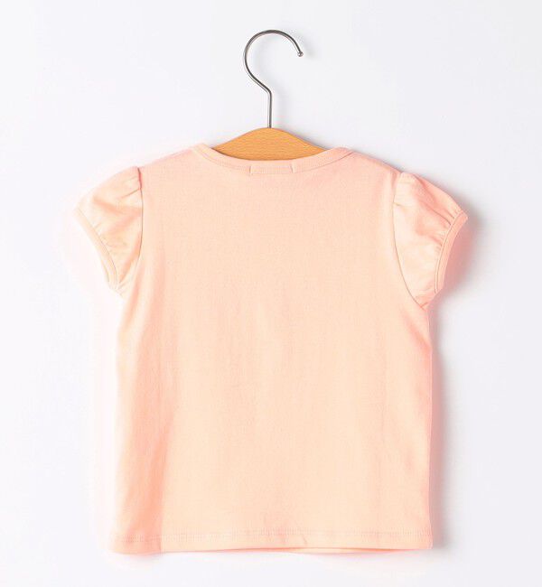 SHIPS KIDS「SHIPS KIDS:80～90cm / ガーリー 刺繍 ロゴ Tシャツ」|Tシャツ・カットソー|