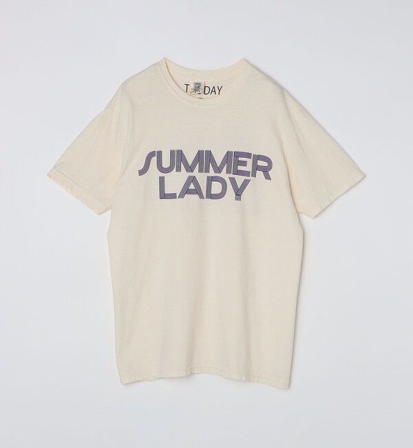 SHIPS「【SHIPS別注】THE DAY ON THE BEACH: ガーメントダイ プリント Tシャツ」|Tシャツ・カットソー|