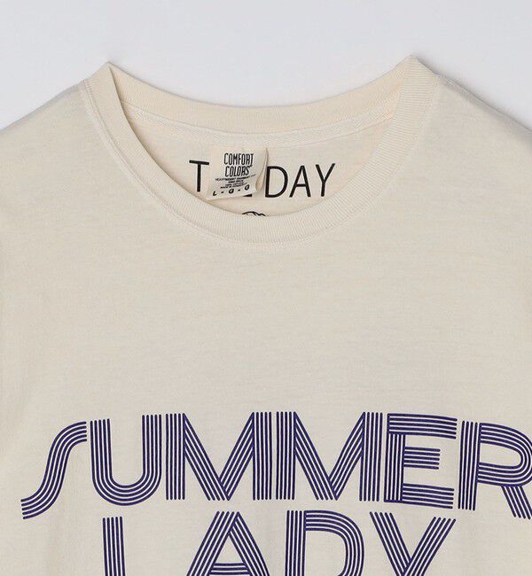 SHIPS「【SHIPS別注】THE DAY ON THE BEACH: ガーメントダイ プリント Tシャツ」|Tシャツ・カットソー|