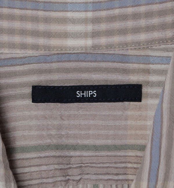 SHIPS「SHIPS: ボイル ビッグ チェック レギュラーカラー ウィークエンド ショートスリーブ シャツ」|シャツ・ブラウス|