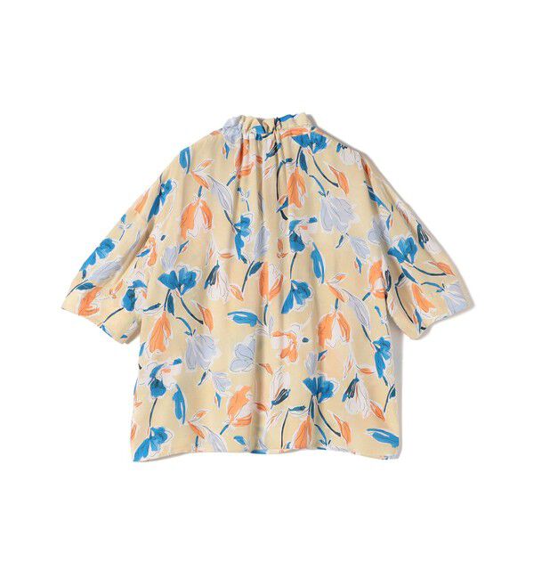 SHIPS for women「IPEKER 花柄 フリル ネック リボン 半袖 ブラウス」|シャツ・ブラウス|