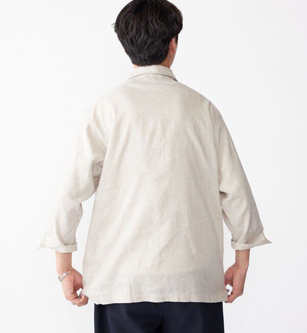 SHIPS「SHIPS: フレックスリネン 7スリーブ カプリ シャツ」|シャツ・ブラウス|