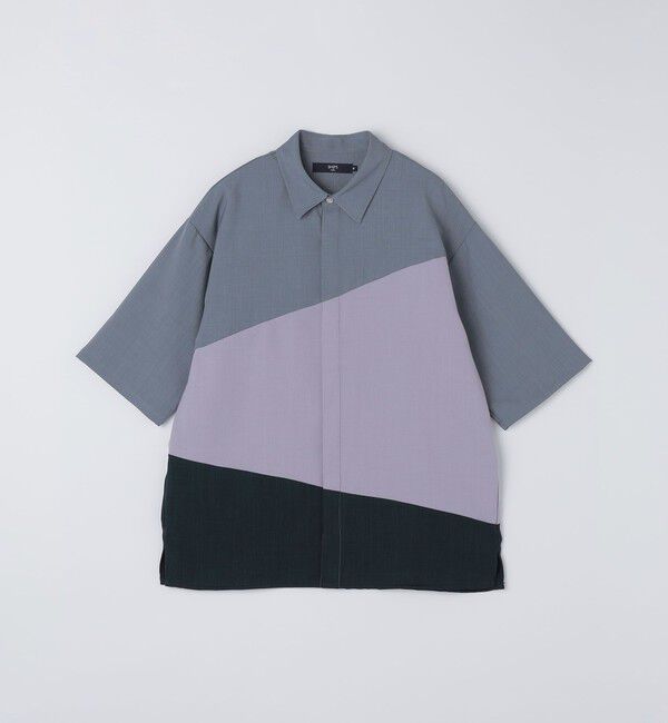 SHIPS Colors 「SHIPS Colors:〈洗濯機可能〉比翼 ブロッキング シャツ」|シャツ・ブラウス|