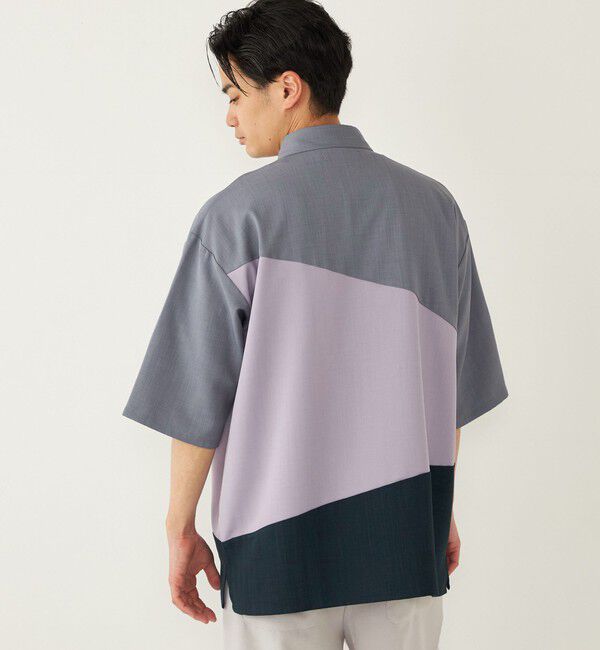 SHIPS Colors 「SHIPS Colors:〈洗濯機可能〉比翼 ブロッキング シャツ」|シャツ・ブラウス|