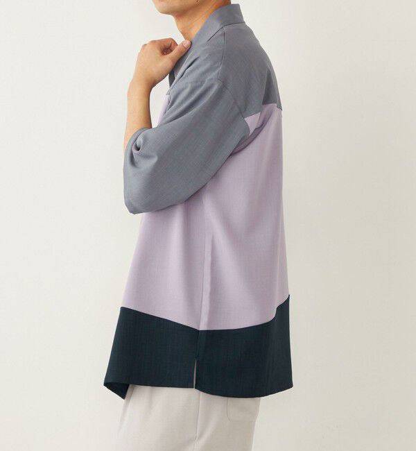 SHIPS Colors 「SHIPS Colors:〈洗濯機可能〉比翼 ブロッキング シャツ」|シャツ・ブラウス|